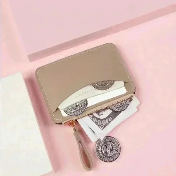 ⚠️Clearance🤎New Cardholder Two Tone Apricot Wallet - Picture 3 of 4